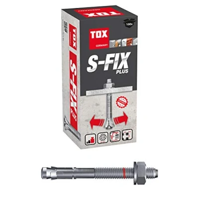 Immagine di TOX Bullone Ancoraggio S Fix Plus M8x75x5+18 mm, 100 pz, 04210107