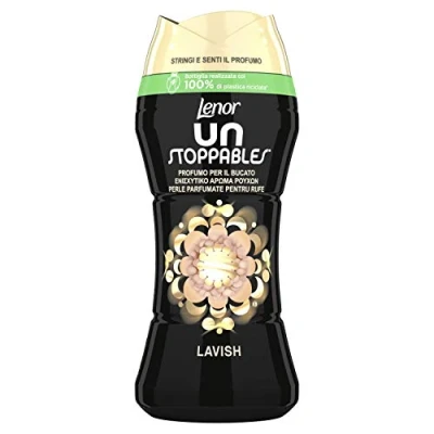 Immagine di Lenor Unstoppable, Profumatore Bucato Lavatrice,210 g, Lavish, Intensificatore di Profumo per un&#039;Esplosione Freschezza, 100% Plastica Riciclata