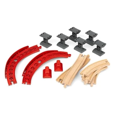 Immagine di BRIO World Pacchetto Curve in Salita con Rotaie, età Raccomandata 3+ Anni, 33995