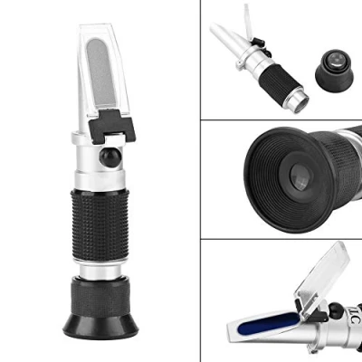 Immagine di Qinlorgon Rifrattometro per Miele Portatile Strumenti Ape 58 90% (Contenuto di Zucchero) Misuratore concentrazione