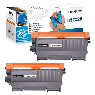 Immagine di LOSMANN compatibile per Brother TN 2220, TN2220, 2010, TN2010, DCP 7055 W 7057, 7060 D N 7065 DN 7070 DW, Fax 2840 2845 2940 2950, HL 2130 R 2132. 2135 2200 2215 2220 2230 2240 L Series