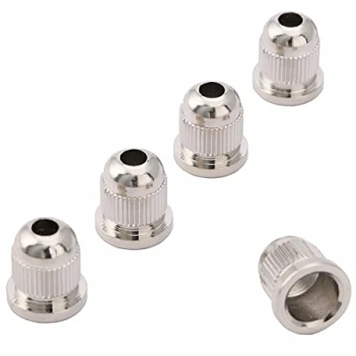Immagine di Musiclily Pro 13,2mm Basso Boccole Passacorde in Acciaio per Elettrico 4/5 Corde, Nickel (Set di 5)