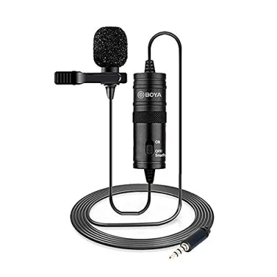 Immagine di Microfono lavalier da 19 piedi per Canon iPhone Podcast, BOYA omnidirezionale a condensatore Nikon Sony 8 Plus 7 6 6s DSLR Camcorder Registratore audio Youtube Video intervista