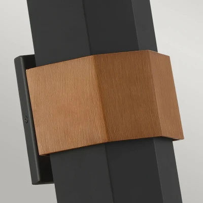 Immagine di QUOIZEL Applique da esterno a LED Chasm M nero su/giù