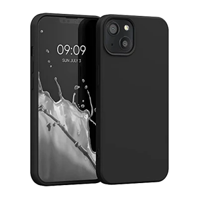 Immagine di kwmobile Custodia Compatibile con Apple iPhone 13 Cover Back Case per Smartphone in Silicone TPU Protezione Gommata nero matt