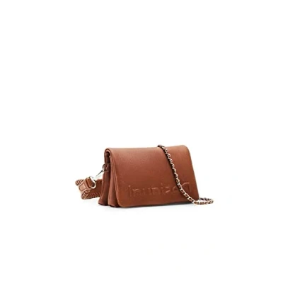 Immagine di Desigual Dortmund FLAP Micro Borsa a tracolla, Donna, Taglia: One Size, Marron