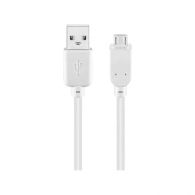 Immagine di Goobay 96195 Cavo USB 2.0 ad Alta Velocità, 28 AWG, Bianco, 5m Lunghezza del