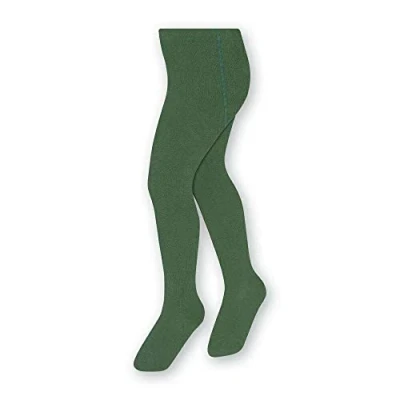 Immagine di STEVEN Collant in cotone liscio e per bambini/Altezza 68 cm 158 cm/Perfetto i giorni più freddi/Coprenti/Calzamaglia bambini/Unisex/Età 0 11/Verde/104 110