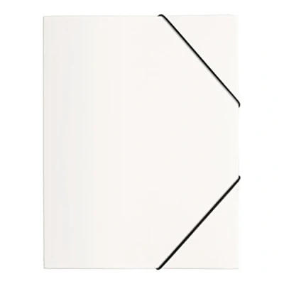 Immagine di Pagna 21613 02 Cartellina con elastico, PP 3 alette, formato A4, bianco