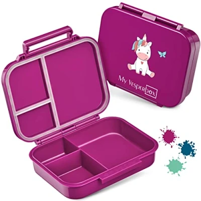 Immagine di My Vesperbox Mini BIA Bento Box per bambini Nuovo modello compatto e leggero a prova di perdite senza BPA Contenitore il pranzo l&#039;asilo la scuola