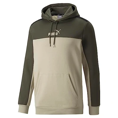Immagine di PUMA Ess+ Block Hoodie FL, Sudor Uomo, Stucco, S