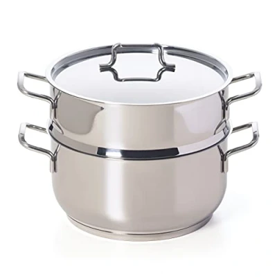 Immagine di Excelsa Cooking Light Plus Vaporiera 2 Ripiani, Alluminio pressofuso, Argento