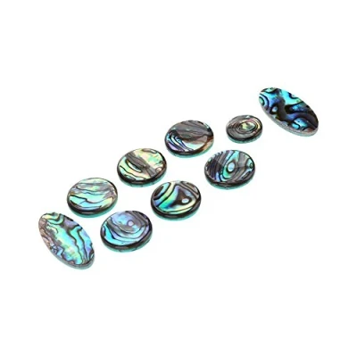 Immagine di Accessori per sassofono, 9 pezzi/los Sax Inlays inlays, pezzi/lotto Tasto Abalone Shell Key Button Ricambio Alto Soprano Tenor Tromba