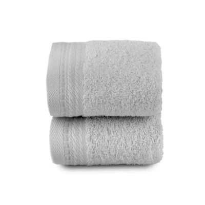 Immagine di Top Towel Premium Grandi asciugamani da bagno 2 viso o bidet 30x50 cm 100% cotone 600 grammi Grigio Argento