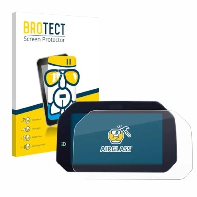 Immagine di brotect Pellicola Protettiva Vetro per BMW R 1250 GS Connectivity TFT 6.5&quot; Protezione Schermo [Durezza Estrema 9H, Chiaro]