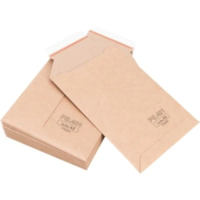 Immagine di verpacking 400 Buste in cartone ondulato 17,5 x 25 cm formato A5, per spedizioni con chiusura adesiva e apertura a strappo