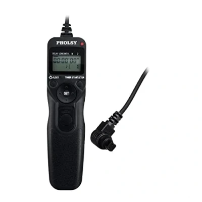 Immagine di PHOLSY Fotocamera Telecomando Timer C8 Rilascio Controllo Remoto Intervallometro per Canon R3, R5, 6D II, 1DX III, 1DS 1D C, IV, 5DS, 5D 6D, 7D 50D, 40D, 30D