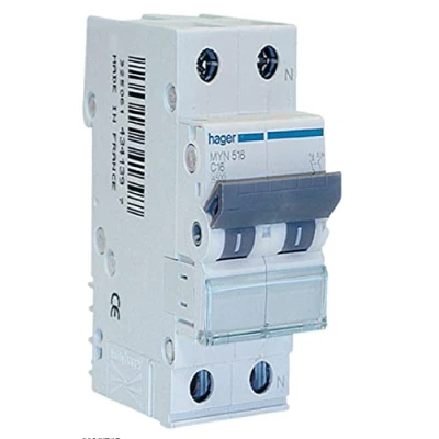 Immagine di Hager MYN516 Interruttore Automatico 1P+N 4.5kA C 16A 2M