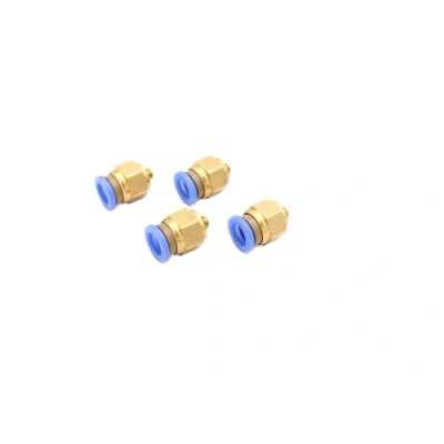 Immagine di CNCTEC Raccordo a innesto pneumatico M5 su 8 mm IQS, 4 pezzi connettore push in aria compressa/connettore