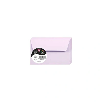 Immagine di Clairefontaine 5861C Pacco da 20 Buste autoadesive Formato 9x14cm 120g/m² Colore lilla Inviti Eventi e Corrispondenza Gamma Pollen Carta Premium Liscia
