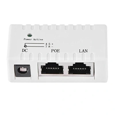 Immagine di Adattatore per Iniettore Power Over Ethernet Splitter POE Rete LAN(bianca)