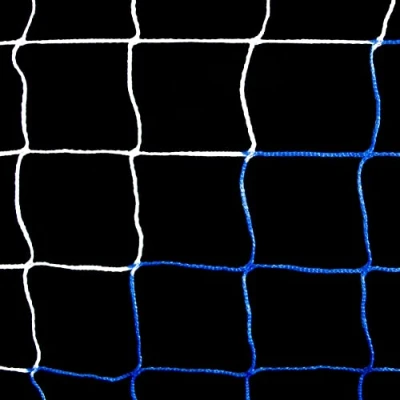 Immagine di Rete da calcio ultra resistente ideale per a 7 (5m x 2m) Diverse colorazioni disponibili! (Blu &amp; Bianca)