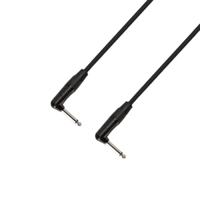 Immagine di Adam Hall Cables 4 STAR IRR 0090 Cavo strumenti REAN jack angolare mono da 6,3 mm a 0,9 m