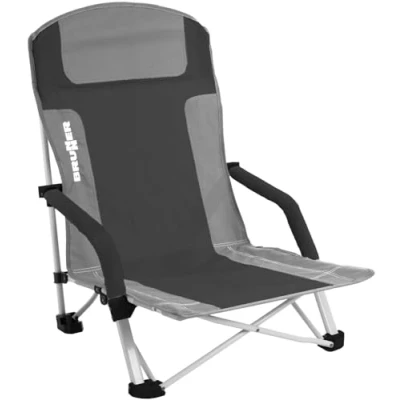 Immagine di Brunner 0404148N.C20 Bula, Spiaggina Pieghevole e Compatta da Spiaggia, Colore Grigio/Nero, Seduta Comoda, Resistente, Portata Max 102 kg