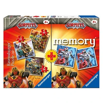 Immagine di Ravensburger Gormiti Multipack Gioco Educativo, 3 Puzzle e 48 Carte, Multicolore, 20519