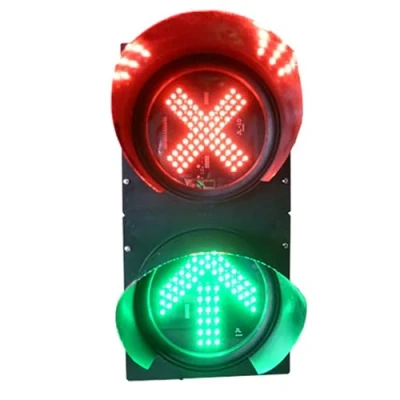 Immagine di JCSRYD Semaforo Stradale Indicatore Luminoso, Segnali Stradali a LED Segnale di Blocco 2 luci Luce Stop e Partenza Rossa/Verde, Rossa/Verde AC85 265V (Size : 200mm 24v)