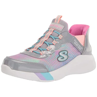 Immagine di Skechers Dreamy Lites Colorful Prism, Scarpe da ginnastica Bambine e ragazze, Bordo Multiplo In Rete Grigia, 28.5 EU