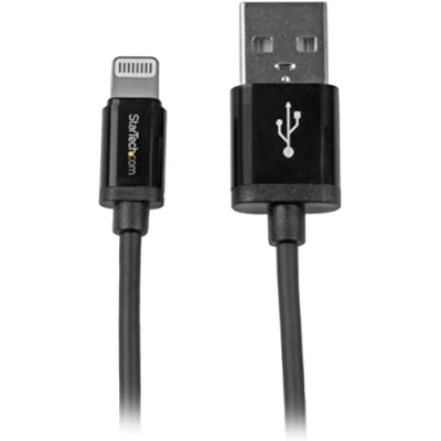 Immagine di StarTech.com Cavo da Lightning a USB angolato 2 m per iPhone / iPad iPod Certificato Apple MFi Bianco