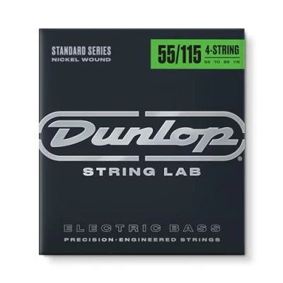 Immagine di Dunlop DBN40100 nichel rivestito corde per basso, luce, Standard scale, 55 115, Set 4