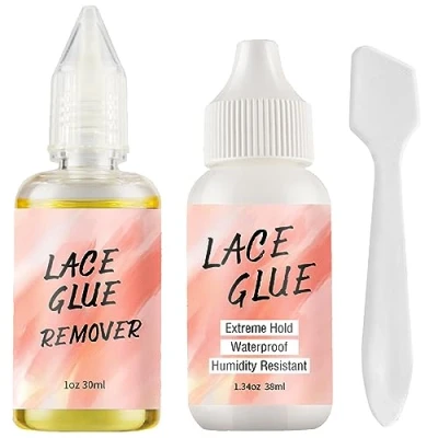 Immagine di Colla per Parrucche,Wig Glue, Parrucche in Pizzo,Colla Super Adesiva Parrucca Colla,Colla di Rimozione,Colla Capelli,Colla Lace Frontal