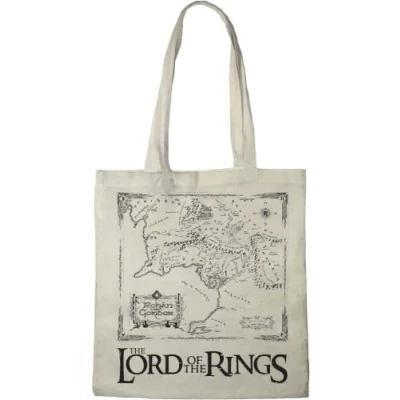 Immagine di Lord of the Rings TOTE BAG RONAN &amp; GONDOR MAP, RIFERENZA: BWLOTRMBB003, ECRU, 38 X 40 CM