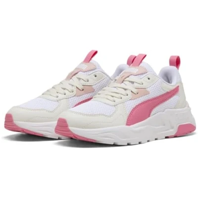 Immagine di PUMA Trinity Lite JR, Scarpe da Ginnastica, White Magic Rose Vapor Gray, 38.5 EU