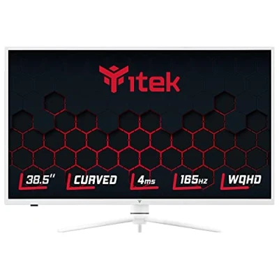Immagine di Itek Monitor GGC 38.5 Pollici, Curvo R3000, Risoluzione WQHD 2560x1440, Pannello VA da 165Hz, Schermo 16:9, Risposta 4ms OD (1ms MPRT), Collegamenti 2xHDMI e 2xDP, HDR, Adaptive Sync