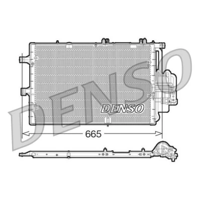 Immagine di DENSO DCN20017 Condensatore con essiccatore 665x381x16 R 134a 665 OPEL: Corsa C Hatchback