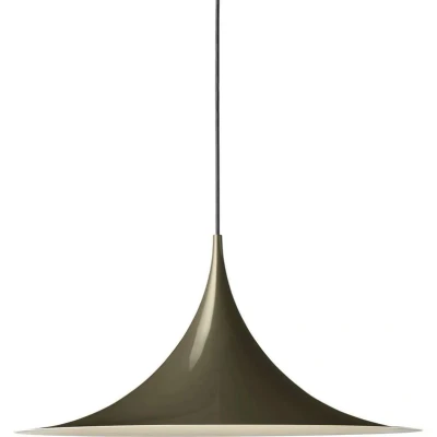 Immagine di Gubi Lampada a sospensione Semi, Ø 60 cm, marrone cacao lucido