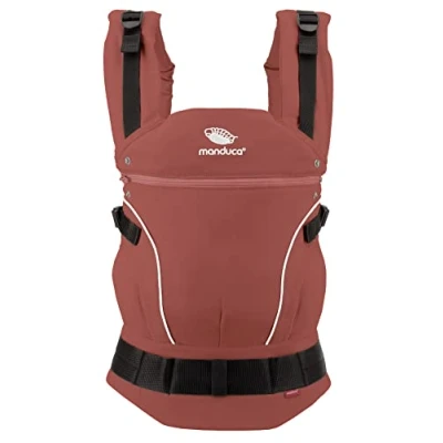 Immagine di manduca FIRST Marsupio Neonati &gt; Rouge &lt; Ergonomico in Cotone Biologico, per dalla Nascita e Bambini de 3,5 a 20 kg