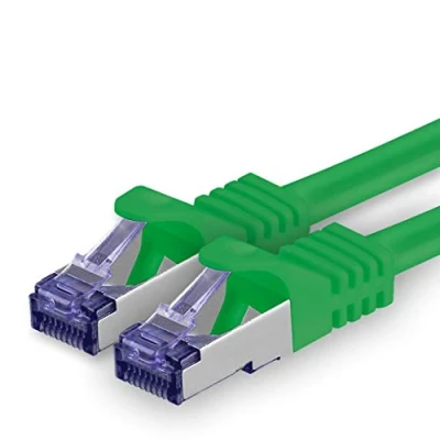 Immagine di 1aTTack.de Cat.7 Cavo di Rete 1m Verde 1 Pezzo Ethernet LAN SFTP PIMF LSZH Spina RJ45 Cat6a 10 Gbit s
