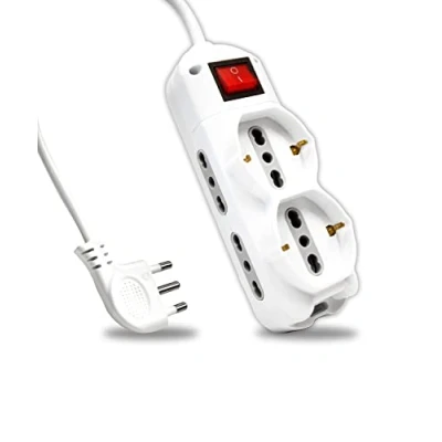 Immagine di V TAC Ciabatta Multipresa Elettrica 6 Posti con Interruttore e Cavo 1,5mt,4 Prese Laterali 10/16A Bipasso 2 Frontali Shuko,Presa per Casa, Ufficio, Negozio,Spina 16A, Bianco