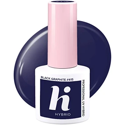 Immagine di HI Hybrid DATE UV GEL Polish Smalto, Taglia: 5 ml, Black graphite