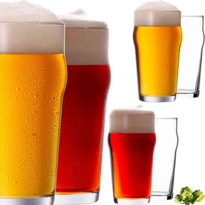 Immagine di PLATINUX Set di 6 bicchieri da birra 500 ml (max. 568 ml), boccali in vetro per