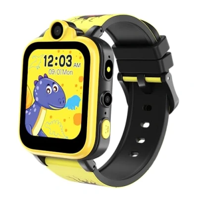 Immagine di IOWODO Smartwatch per Bambini con Chiamata, 2G SIM Fotocamera SOS Watch Integrato Nella Scheda SD, 18 Giochi Puzzle Allarmi Smart Ragazzi Ragazze 3 12Y