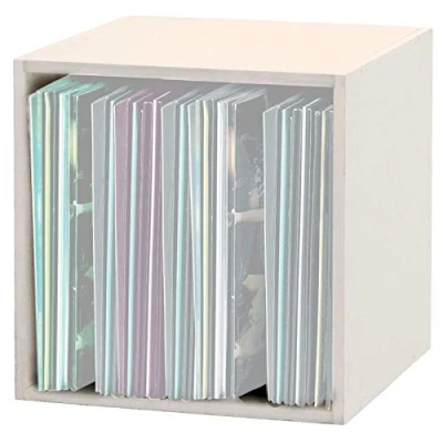 Immagine di Glorious Record Box white 110 contiene di tp 12&#039;&#039;&#039;, impilabili con altre Boxes, bianco
