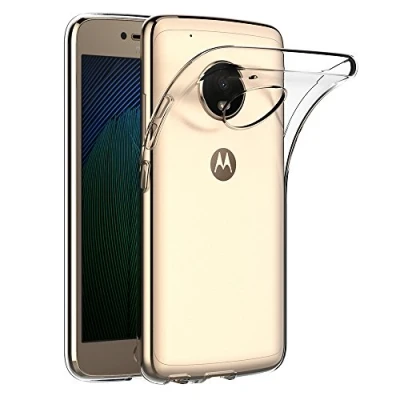 Immagine di AICEK Cover Lenovo Moto G5 Plus, Plus (5.2 Pollici) Silicone Case Molle di TPU Trasparente Sottile Custodia per Motorola