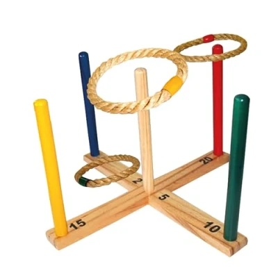 Immagine di Schildkröt Gioco da Lancio degli Anelli, Legno Certificato FSC, 1 Base e 5 970113