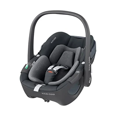Immagine di Maxi Cosi Pebble 360 i Size, Seggiolino auto neonato 0 15 mesi (40 83 cm), girevole 360, ClimaFlow, Cinture Easy in, Protezione dagli impatti laterali G CELL, Essential Graphite