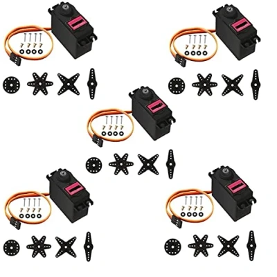 Immagine di Fasizi 5pcs Digital Metal Gear Servo per Smart Car Robot Boat RC elicottero